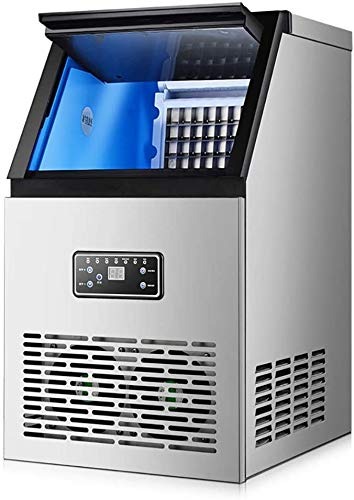 Commercial ice Making Machines Built-in Stainless Steel ice Making Machines 60 kg / 24h 15 kg Storage Capacity Party Gathering Restaurant bar for Independent Design-2 Water Supply Methods