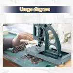 Heavy Duty Grommet Press Machine - Semi-Automatic Eyelet Tool for DIY Crafts, Upholstery, and Sewing Projects - Perfect for Workshops and Home Use,10mm