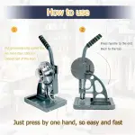 Heavy Duty Grommet Press Machine - Semi-Automatic Eyelet Tool for DIY Crafts, Upholstery, and Sewing Projects - Perfect for Workshops and Home Use,10mm