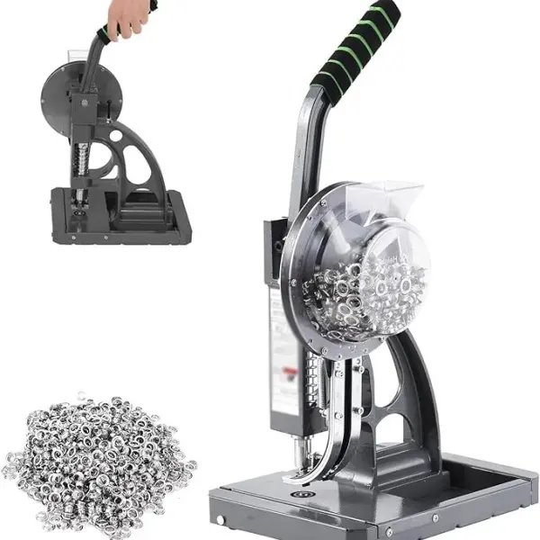 Heavy Duty Grommet Press Machine - Semi-Automatic Eyelet Tool for DIY Crafts, Upholstery, and Sewing Projects - Perfect for Workshops and Home Use,10mm