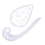KAOBUY 9PCS/Set Curve Cutting Rulers Cutting Ruler DIY Clothing Sample Grading Sewing Tailor Plastic Patchwork Tailoring Tools