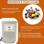 Chestnut Peeler Machine 580W 180kg/h Commercial Chestnut Shelling Machine Electric Chestnut Cutter Kernel Peeler Processing Tool with 14 Adjustable Blades for Bakery Restaurant