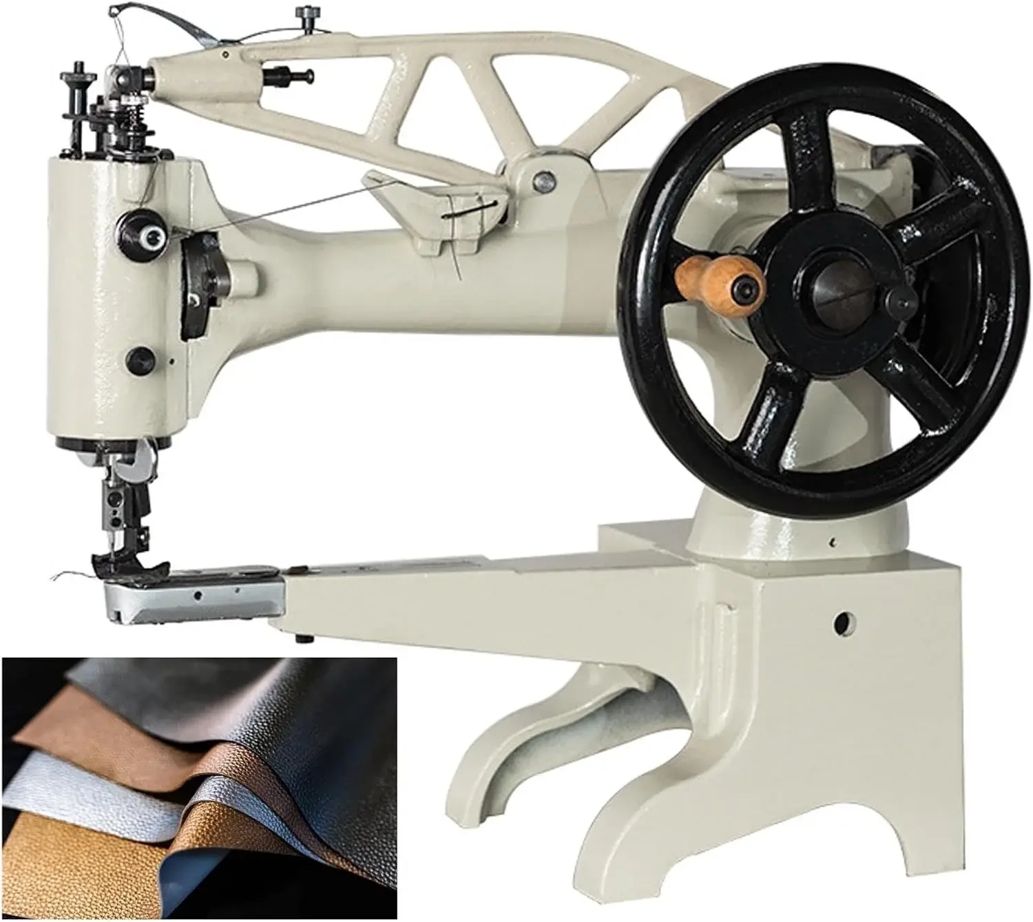 TECHTONGDA Industrial Leather Sewing Machine Heavy Duty Shoe Repair Hand Sewing Patch Machine Lock-Stitch Leather Sewing Tool