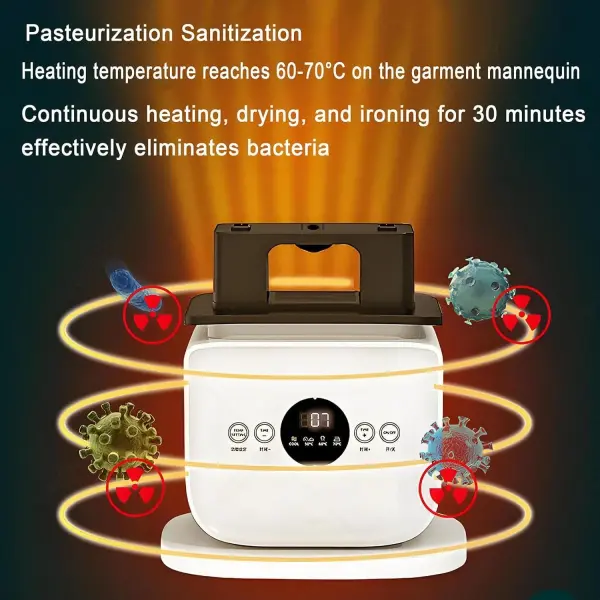 Automatic Ironing Machine,Wrinkle Removal,Timed Drying & Ironing,Built-in Aromatherapy Tank,Inflatable Steamer with Garment Mold,Pants Mold,Shoe & Hat Rack and Spray Bottle