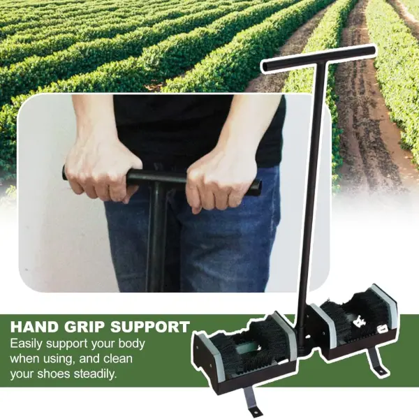 Double Sided Garden Boot Scraper Brush - Heavy Duty Mud Remover Tool for Clay, Grass & Dirt - Essential Shed Accessory for Outdoor Cleaning & Maintenance