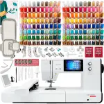 Bernette B79 6" x 10" Combo Sewing & Embroidery Machine Deluxe 160 Embroidery Spools with Premium Accessory & Designs Package