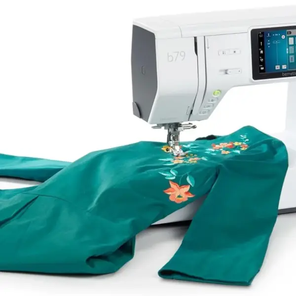 Bernette B79 6" x 10" Combo Sewing & Embroidery Machine Deluxe 160 Embroidery Spools with Premium Accessory & Designs Package