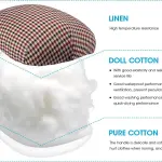 3 BUZZLETT Tailor’s Ham and Seam Roll Set – Premium Tailors Ham for Ironing – Professional Pressing Tools – Linen and Doll Cotton Press Ham for Ironing Smaller Curved Seam