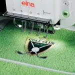 Elna eXpressive 940 Industrial-Inspired Multi-Needle Embroidery Machine with 4 Needles, Remote Computer Screen (4.6"x3.4"), Indepedent Bobbin Winder Motor, and 6 LED Lamps in 4 Locations