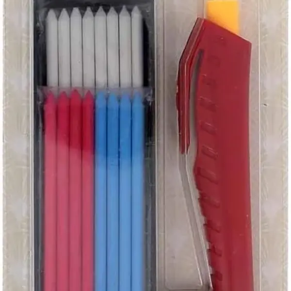 Bohin 91493 Chalk Cartridge Set,White,18 Piece Set