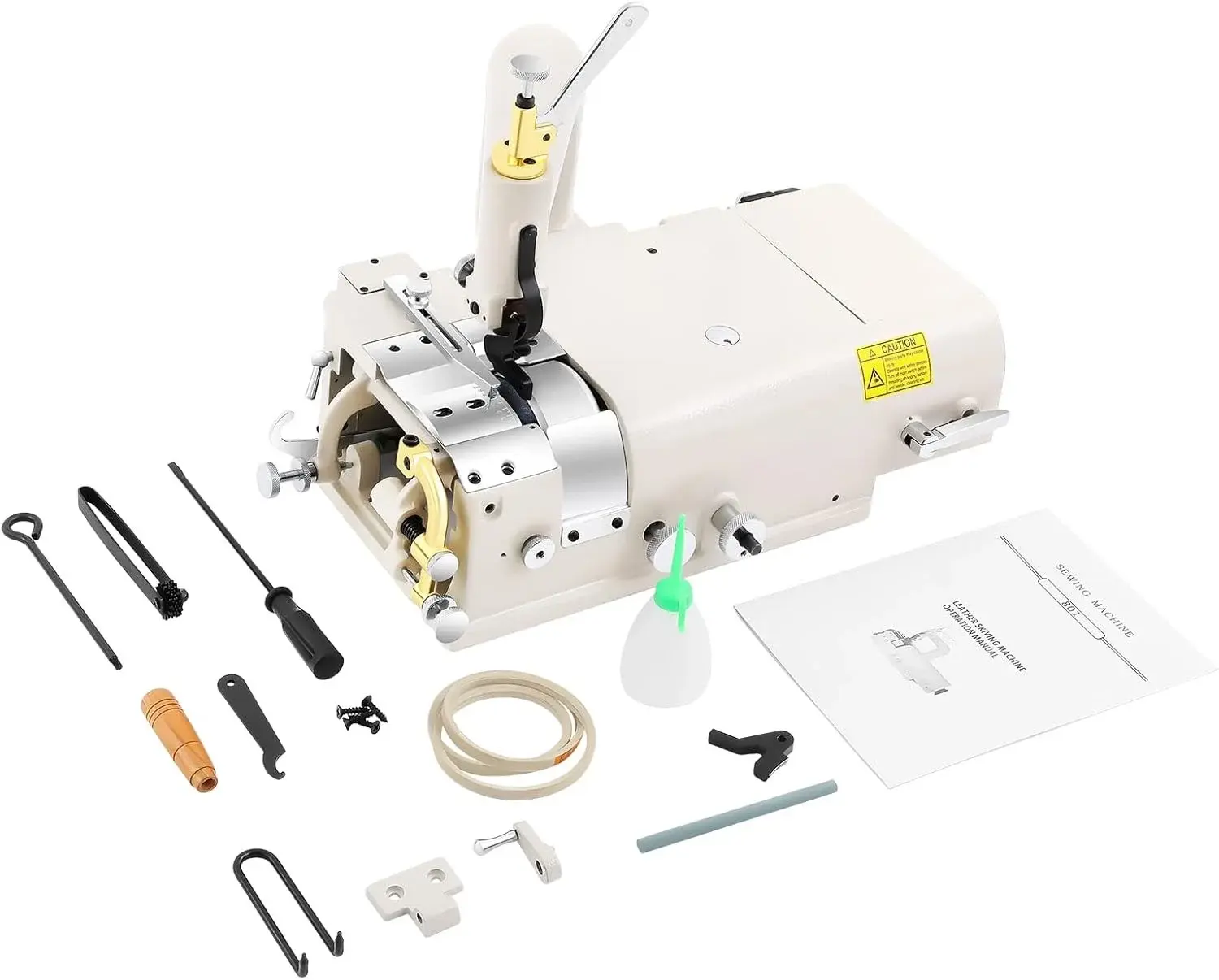Electric Leather Skiving Machine, Sm-801 Industrial Sewing Machine with Smooth Edges Clear Scale and High Efficiency for Pre-Sewing Process Of Footwear Bags Gloves Etc