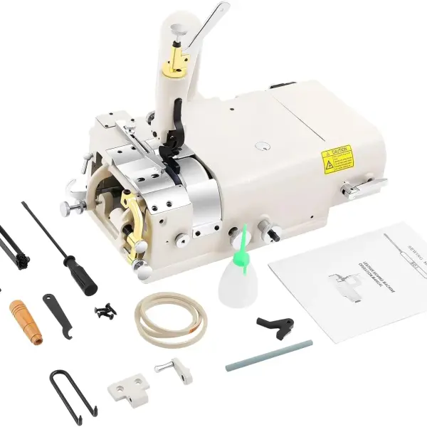 Electric Leather Skiving Machine, Sm-801 Industrial Sewing Machine with Smooth Edges Clear Scale and High Efficiency for Pre-Sewing Process Of Footwear Bags Gloves Etc