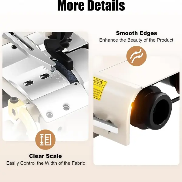 Electric Leather Skiving Machine, Sm-801 Industrial Sewing Machine with Smooth Edges Clear Scale and High Efficiency for Pre-Sewing Process Of Footwear Bags Gloves Etc