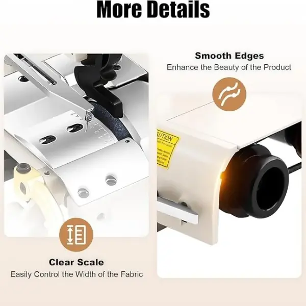 Electric Leather Skiving Machine, Sm-801 Industrial Sewing Machine with Smooth Edges Clear Scale and High Efficiency for Pre-Sewing Process Of Footwear Bags Gloves Etc