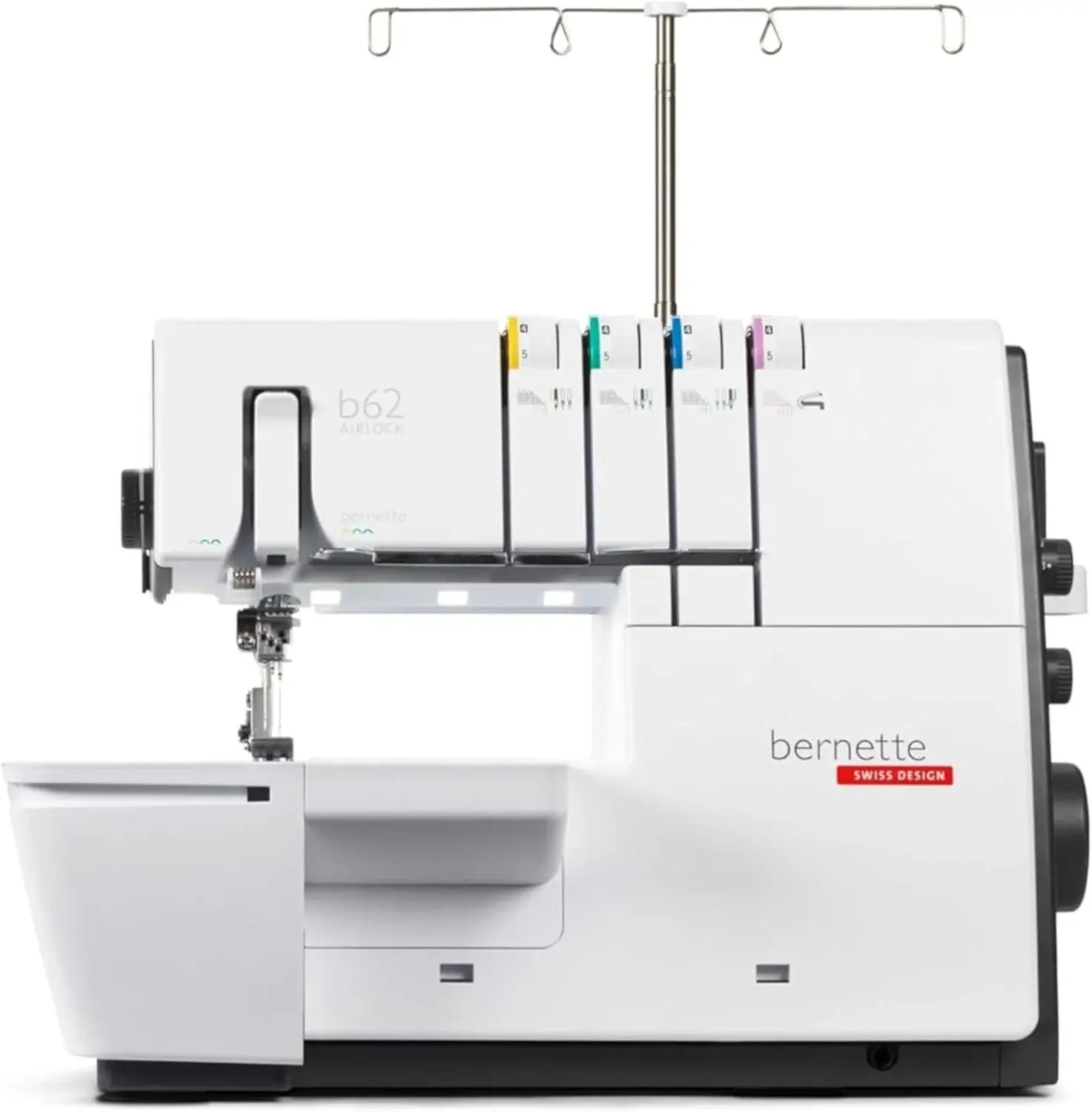 Bernette b62 AIRLOCK Coverstitch Machine | Air Threading, LED Light | Professional Cover Stitching for Knit & Stretch Fabrics