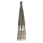 Expanding Sewing Gauge Ruler Stainless Steel Measuring Tool 7.32inch for Drapery Tailoring Pleats Buttons- 11 Point