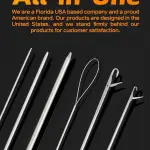 BLUEWING Hollow Spectra Threading Looping Splicing Needles Kit 23pcs Stainless Steel Fishing Rigging Needle Set