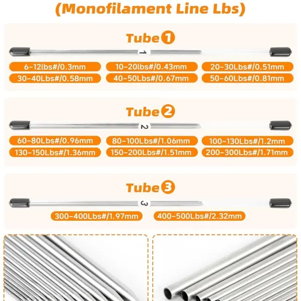 BLUEWING Hollow Spectra Threading Looping Splicing Needles Kit 23pcs Stainless Steel Fishing Rigging Needle Set