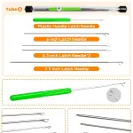BLUEWING Hollow Spectra Threading Looping Splicing Needles Kit 23pcs Stainless Steel Fishing Rigging Needle Set