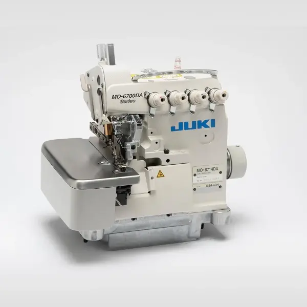 MO-6714DA Industrial 4-Thread Overlock Sewing Machine, High-Speed Serger with Table and Servo Motor