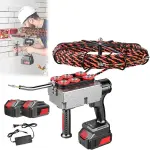 Cordless Automatic Electrician Wire Threading Machine - Brushless Motor Electric Wire Puller Through Wall With Stepless Speed, Wall Wiring Tool For Hydropower Wiring & Construction Work 30m