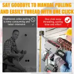 Cordless Automatic Electrician Wire Threading Machine - Brushless Motor Electric Wire Puller Through Wall With Stepless Speed, Wall Wiring Tool For Hydropower Wiring & Construction Work 30m