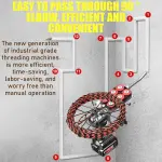 Cordless Automatic Electrician Wire Threading Machine - Brushless Motor Electric Wire Puller Through Wall With Stepless Speed, Wall Wiring Tool For Hydropower Wiring & Construction Work 30m