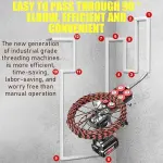 Cordless Automatic Electrician Wire Threading Machine - Brushless Motor Electric Wire Puller Through Wall With Stepless Speed, Wall Wiring Tool For Hydropower Wiring & Construction Work 30m