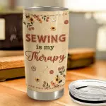 Sewing Tumbler 20oz Stainless Steel Insulated Coffee Travel Mug Cup for Women Girls Grandma Mom Sewing Gifts for Birthday Christmas Mothers Day