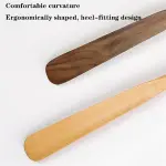 Long Handle Shoe Horn Boot Spoon Lightweight Wooden Easy Wear Helper for Seniors, Adults, Kids, Pregnant Women, Shoe Spoon Shoes Horn Boot Spoons Dressing Aid Tool,A65