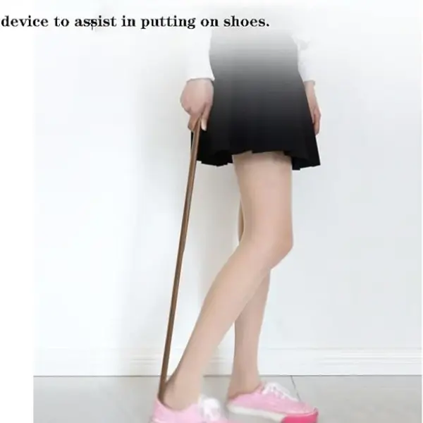 Long Handle Shoe Horn Boot Spoon Lightweight Wooden Easy Wear Helper for Seniors, Adults, Kids, Pregnant Women, Shoe Spoon Shoes Horn Boot Spoons Dressing Aid Tool,A65