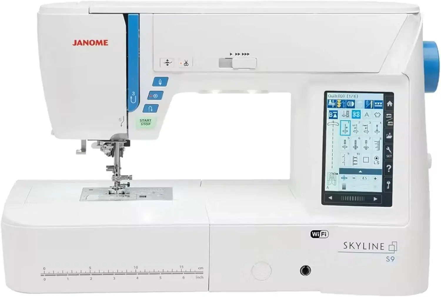 Janome Skyline S9 Indigo Sewing and Embroidery Machine