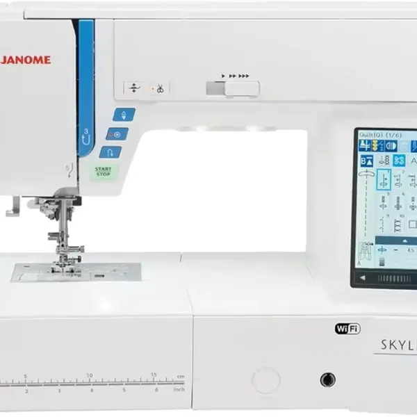 Janome Skyline S9 Indigo Sewing and Embroidery Machine