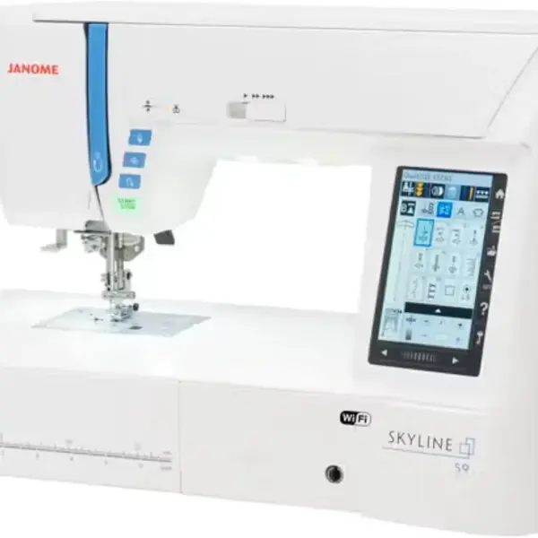Janome Skyline S9 Indigo Sewing and Embroidery Machine