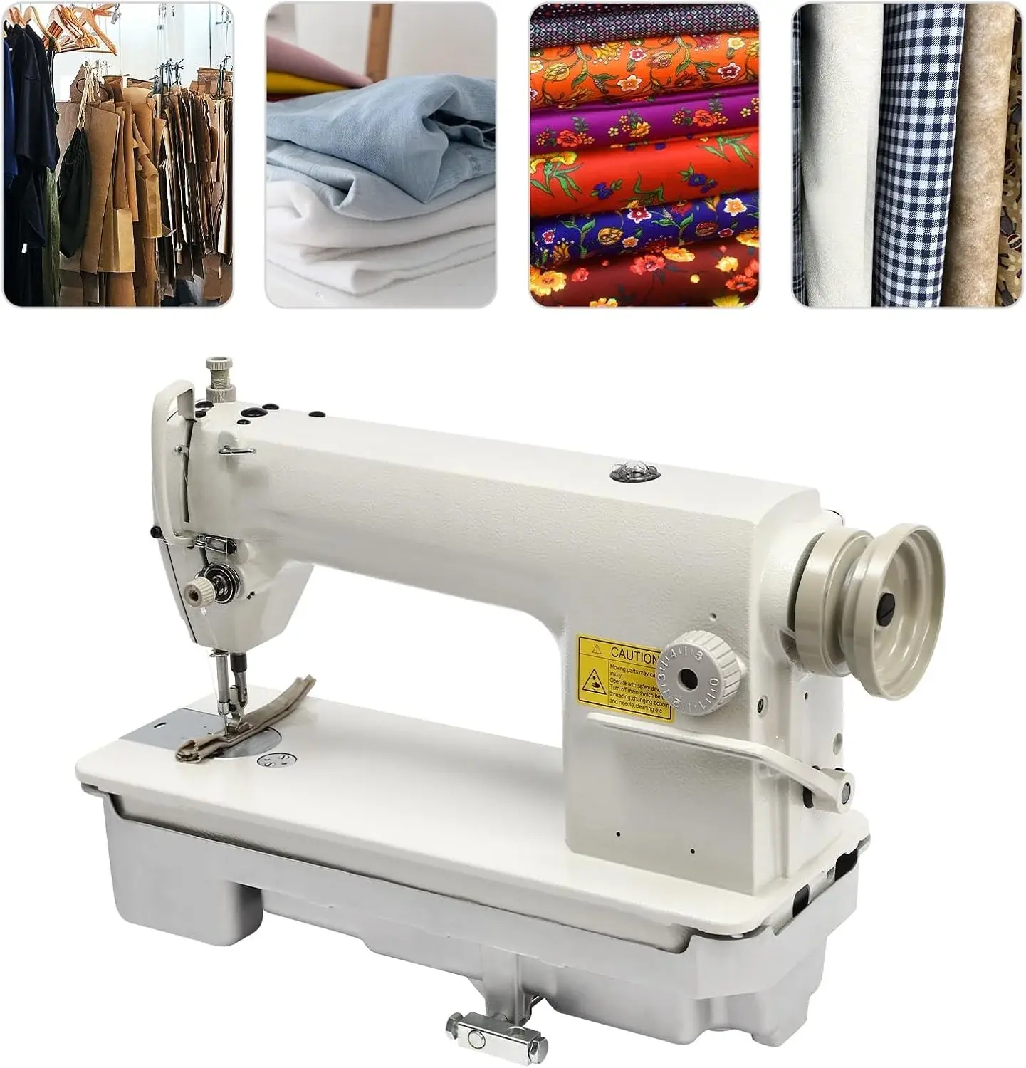 Leather Sewing Machine Head, DDL-8700 Lockstitch Industrial Sewing Machine, Heavy Duty Straight Stitch Thick Material Sewing Tool for Sewing & Repairing Bag, Doll