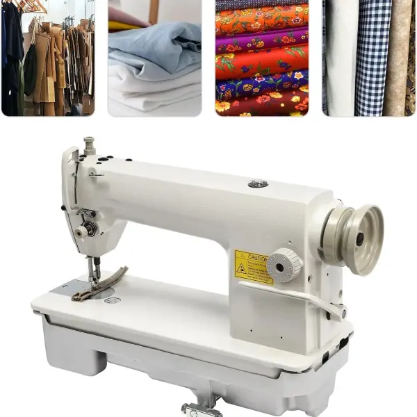 Leather Sewing Machine Head, DDL-8700 Lockstitch Industrial Sewing Machine, Heavy Duty Straight Stitch Thick Material Sewing Tool for Sewing & Repairing Bag, Doll
