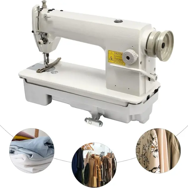 Leather Sewing Machine Head, DDL-8700 Lockstitch Industrial Sewing Machine, Heavy Duty Straight Stitch Thick Material Sewing Tool for Sewing & Repairing Bag, Doll