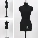 Adjustable Female Dress Form Mannequin with Soft Arms on Wheels - Pinnable Tailors Dummy for Sewing & Crafting Clothes - Ideal Sewing Tool & Display Stand