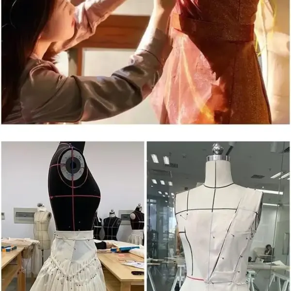 Adjustable Female Dress Form Mannequin with Soft Arms on Wheels - Pinnable Tailors Dummy for Sewing & Crafting Clothes - Ideal Sewing Tool & Display Stand