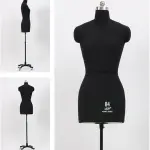 Adjustable Female Dress Form Mannequin with Soft Arms on Wheels - Pinnable Tailors Dummy for Sewing & Crafting Clothes - Ideal Sewing Tool & Display Stand