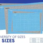 Proartek PK00078 Professional Cutting Mat, HM4060, 40 x 60 Inches; Self-Healing, Double-Sided Blue/Gray Mat for Quilting, Sewing, Hobbies & Crafting