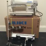 Juki DDL-8100e ECONOMIC Lockstitch Industrial Sewing Machine, White, Single Needle, Up to 4500 Stitches per Minute, Assembly Required