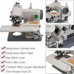 Portable Desktop Blindstitch Sewing Machine, Compact Hemming Tool for Dresses Skirts Coats Drapes, Invisible Stitch Professional Grade Tailoring Device for Home Use