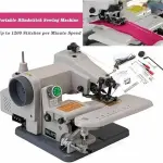 Portable Desktop Blindstitch Sewing Machine, Compact Hemming Tool for Dresses Skirts Coats Drapes, Invisible Stitch Professional Grade Tailoring Device for Home Use