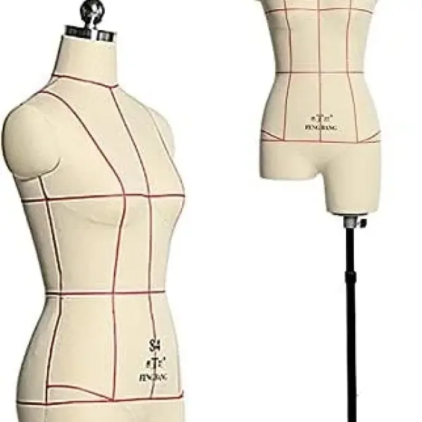Adjustable Female Mannequin Body - Pinnable Dress Form Torso for Tailors & Fashion Designers, Portable Sewing Tool for Dressmaking, Ideal for Creative Projects