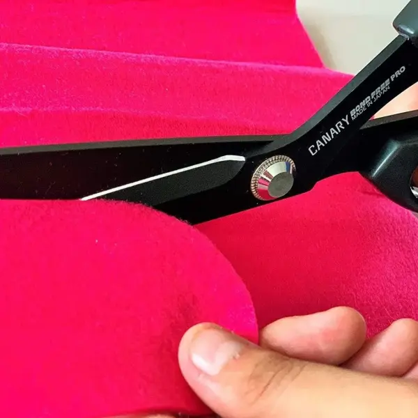 CANARY Japanese Sewing Scissors 10.5", Made in JAPAN, Professional All Purpose Scissors for Fabric, Cloth, Vinyl Sheet, Adhesive, Wallpaper, Non-Stick Coating Blade, Black