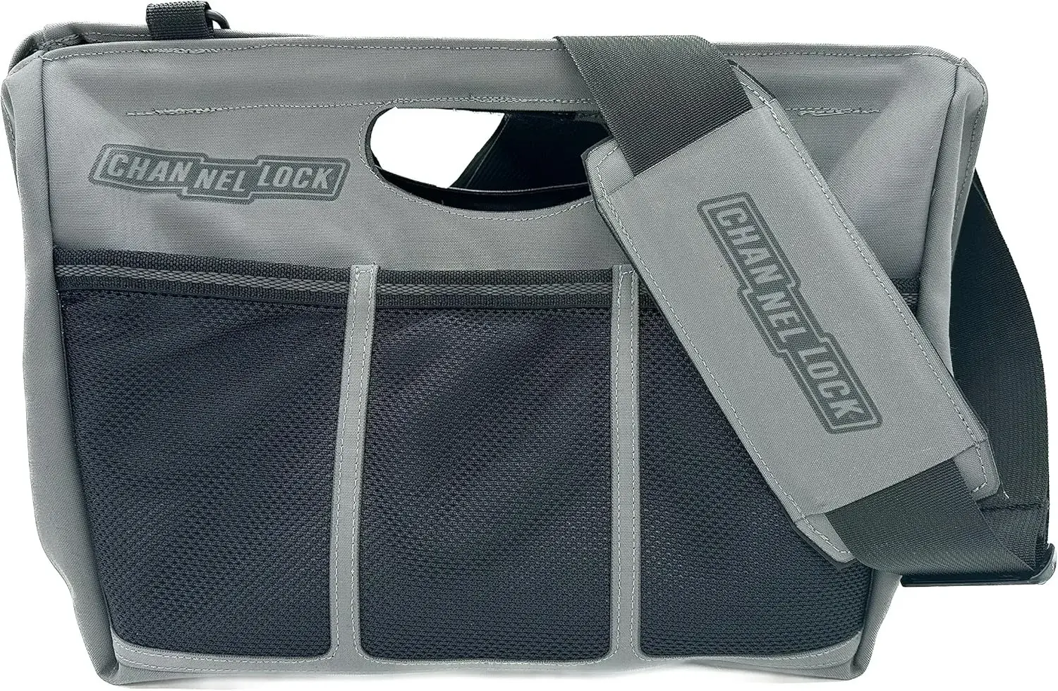 CHANNELLOCK TGM3G PRO 10-Pocket Premium Tool Tote, Water Resistant Tool Bag, LASERLOCK FABRIC, Manufactured to U.S. Military Specifications, 100% Made in USA