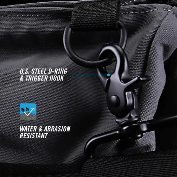CHANNELLOCK TGM3G PRO 10-Pocket Premium Tool Tote, Water Resistant Tool Bag, LASERLOCK FABRIC, Manufactured to U.S. Military Specifications, 100% Made in USA