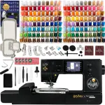 Bernette B79 Harry Potter Edition 2-in-1 Sewing & Embroidery Machine with 160 Poyester Thread Spools & 3 Embroidery Hoops