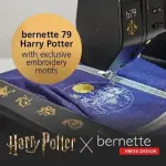 Bernette B79 Harry Potter Edition 2-in-1 Sewing & Embroidery Machine with 160 Poyester Thread Spools & 3 Embroidery Hoops